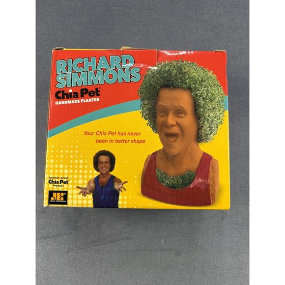Richard Simmons Chia Pet Planter Complete in Box NEW - Picture 3 of 6